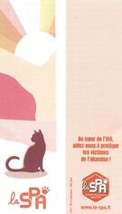 Marque page SPA avec un chat
