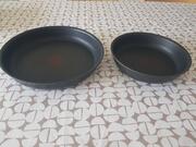 2 pôles Tefal anti adhésives bon état sans manche