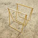 Treteau métallique - 2 jaune de 74 cm et un blanc de 70cm