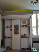 lit electrique 1 place mecanisme plafond sol