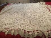 nappe en coton brodé