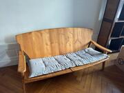 Banc en bois (fendu au milieu)