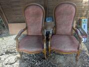 fauteuils Voltaire à retapisser