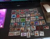 lot C timbres oblitéré