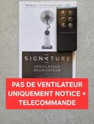 Notice + télécommande