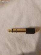 Adaptateur fiche audio jack 6.35mm mâle vers 3.5mm femelle