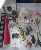lot d'objets et souvenirs de voyages