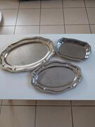 3 plats en inox