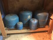 bonbonnes de gaz pleines