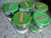 5 bocaux vides