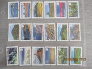 18 timbres oblitérés différents "France Tourisme"