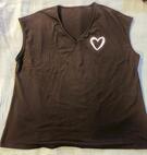 T-shirt coeur taille XXL