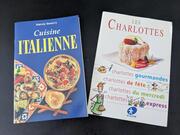 livrets de cuisine italienne et charlottes