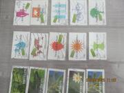 15 timbres - série écologie - série vacances