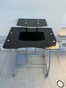 Bureau avec plateau verre trempė