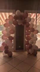 Arche de ballons rose et blancs (93 ballons) à donner sur Genas (à venir chercher)