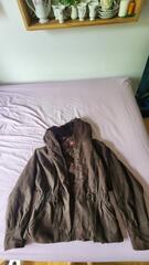 manteau épais hiver marron