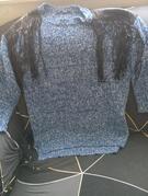 pull bleu à franges TU se porte facile jusqu' au 42/44