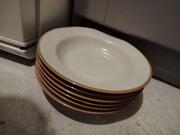 Lot assiettes creuses en grès