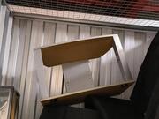 meuble tv + plaque en verre