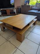 table basse bois frêne massif