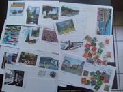 15 enveloppes Bretagne et une trentaine de timbres
