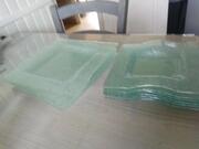 assiettes en verre