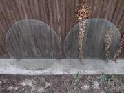 2 plaque ronde en verre