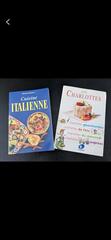 Livrets de cuisine italienne et les charlottes