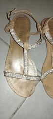sandales beiges