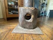 poteau en bois massif