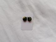 Boucles d'oreilles clous verts