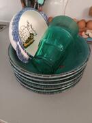 6 assiettes creuses +2 vertes +un bol