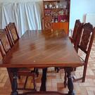 table avec rallonge + 6 chaises