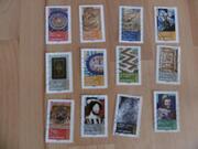 Série 12 timbres Objets d'art 2014