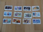 Série 12 timbres Disney 2023