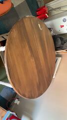 table en bois ronde + chaise 🪑