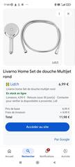 pommeau de douche plusieurs jets