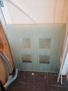 2 plateaux verre pour table