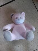 Peluche rose et grise