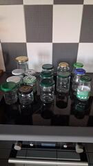lot de bocaux en verre