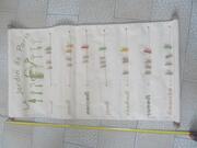 semainier en tissu à suspendre