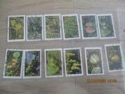 12 timbres oblitérés France - Fruits