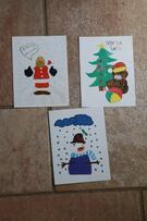 3 cartes de Noël enfantines
