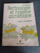 livre scolaire Technologie et hygiène alimentaire
