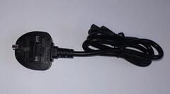 Câble d'alimentation, fiche C5 ("trèfle" / "oreille de mickey") et prise ANGLAISE