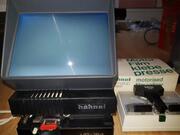 Visionneuse et réglette de montage super 8