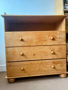 Commode bois massif, possibilité table à langer