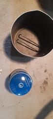 casserole camping+ bouteille de gaz neuve