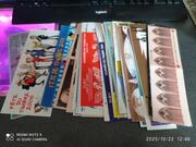 lot de carnets de timbres vide
